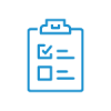 Graphic icon of a list